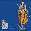 Weihnachtsdoppelkarte Madonna mit Kind